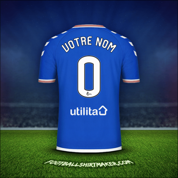 Maillot Rangers FC 2019/20 -  votre nom - 0