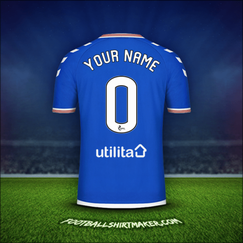 Shirt Rangers FC 2019/20 -  your name - 0