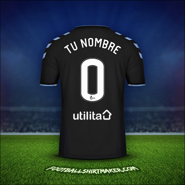 Camiseta Rangers FC 2019/20 Visita -  tu nombre - 0