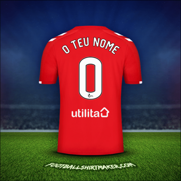 Camisola Rangers FC 2019/20 Terceira -  o teu nome - 0