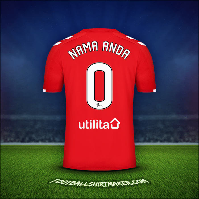 Jersey Rangers FC 2019/20 Ketiga -  nama anda - 0
