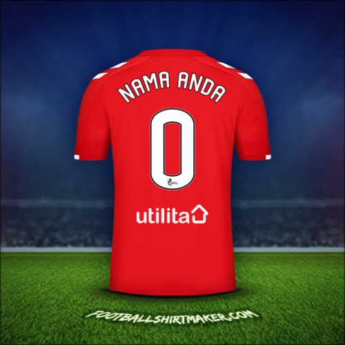 Jersey Rangers FC 2019/20 Ketiga -  nama anda - 0