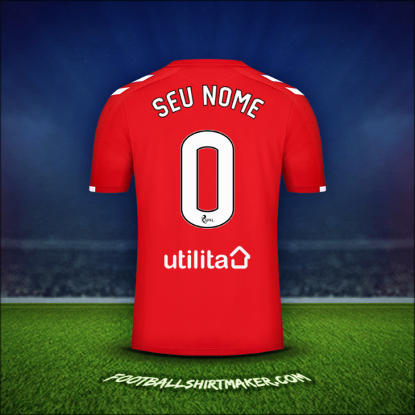 Camisa Rangers FC 2019/20 Terceira -  seu nome - 0