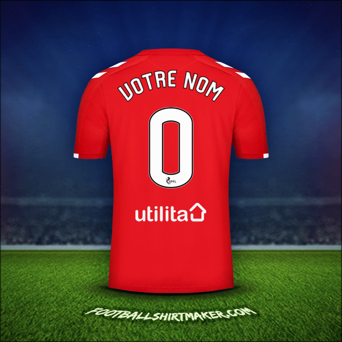 Maillot Rangers FC 2019/20 Troisième -  votre nom - 0
