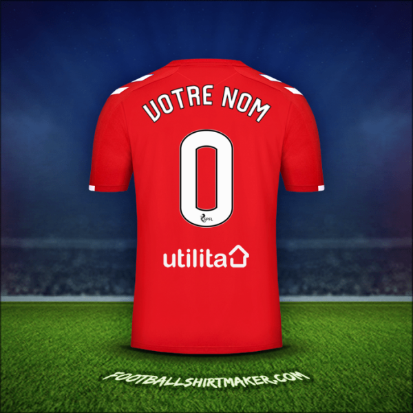 Maillot Rangers FC 2019/20 Troisième -  votre nom - 0