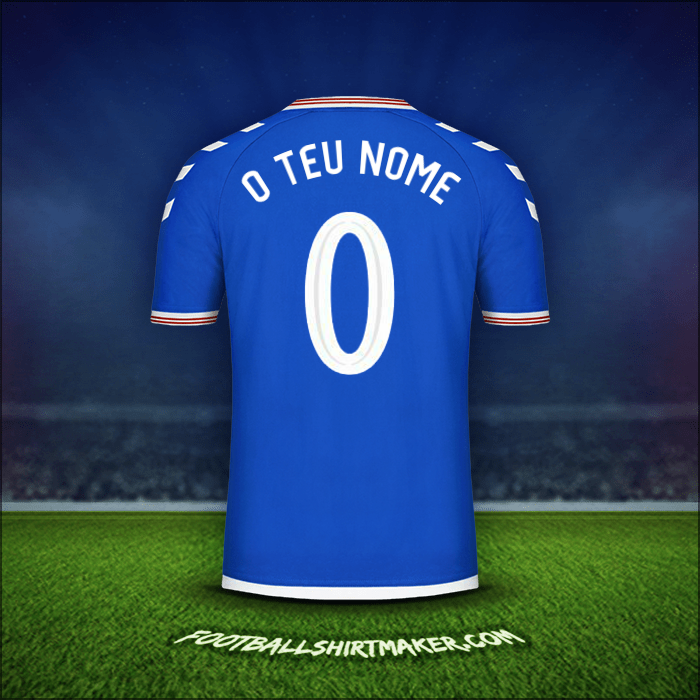 Camisola Rangers FC Cup 2019/20 -  o teu nome - 0