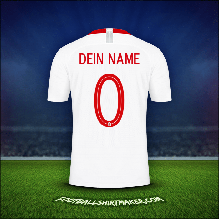 Trikot Polen 2018 -  dein name - 0