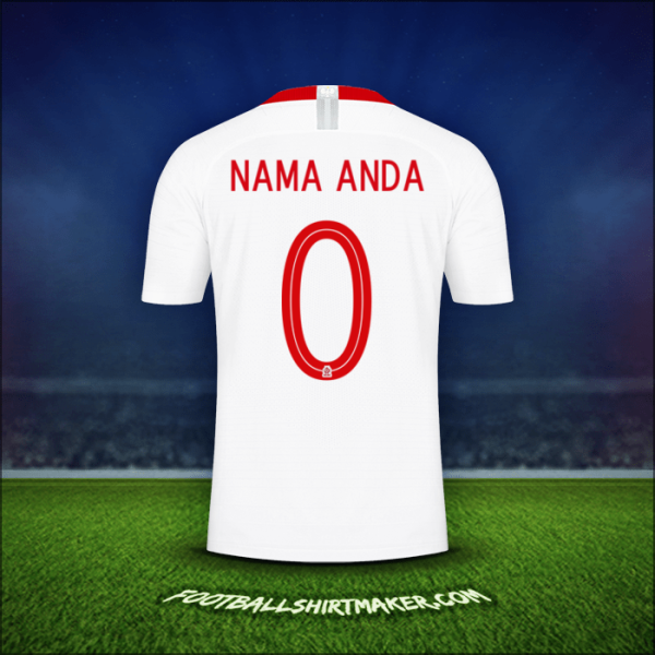 Jersey Polandia 2018 -  nama anda - 0