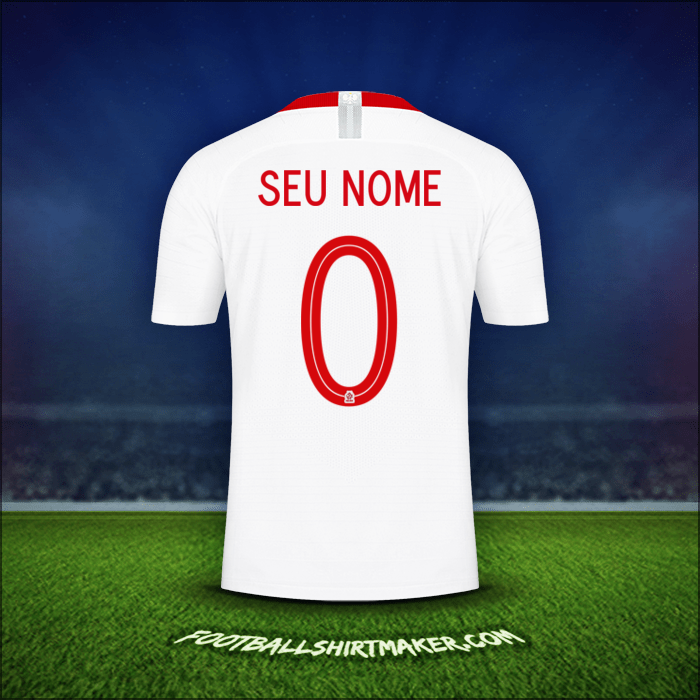 Camisa Polônia 2018 -  seu nome - 0