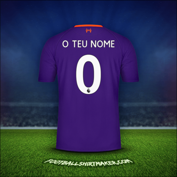 Camisola Liverpool FC 2018/19 Alternativa -  o teu nome - 0