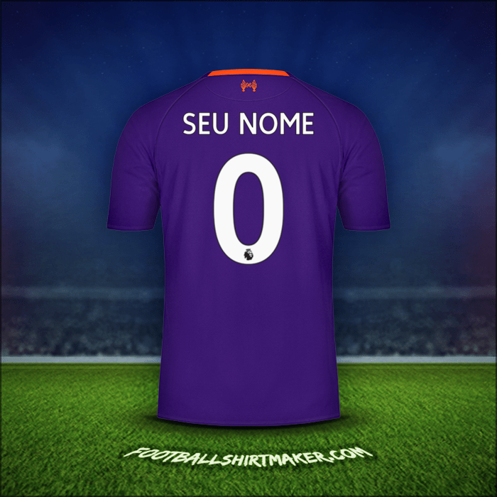 Camisa Liverpool FC 2018/19 Alternativa -  seu nome - 0