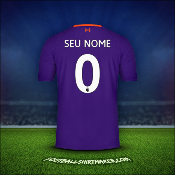 Camisa Liverpool FC 2018/19 Alternativa -  seu nome - 0