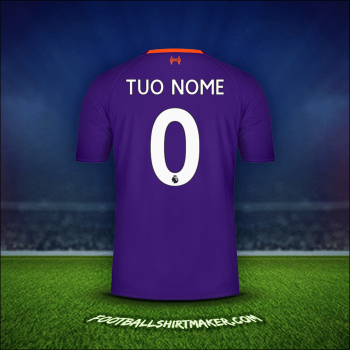 Maglia Liverpool FC 2018/19 Seconda -  tuo nome - 0