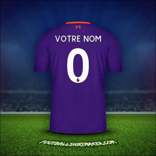 Maillot Liverpool FC 2018/19 Extérieur -  votre nom - 0