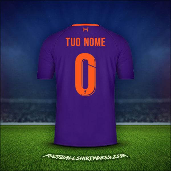 Maglia Liverpool FC Cup 2018/19 Seconda -  tuo nome - 0