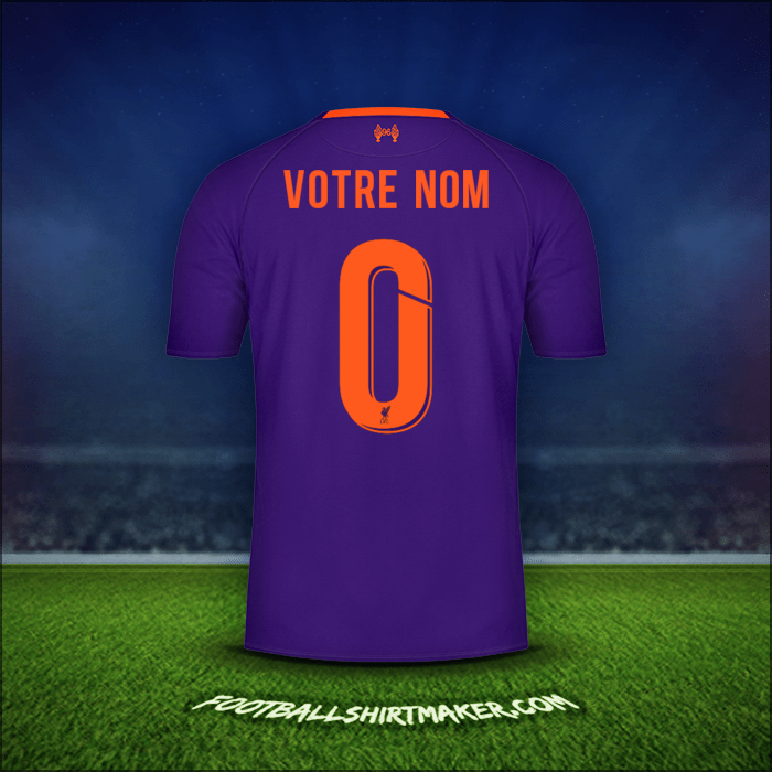 Maillot Liverpool FC Cup 2018/19 Extérieur -  votre nom - 0