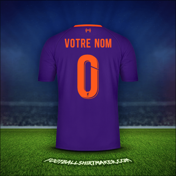 Maillot Liverpool FC Cup 2018/19 Extérieur -  votre nom - 0