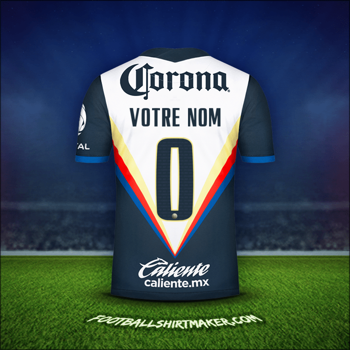 Maillot Club America 2020/21 Extérieur -  votre nom - 0
