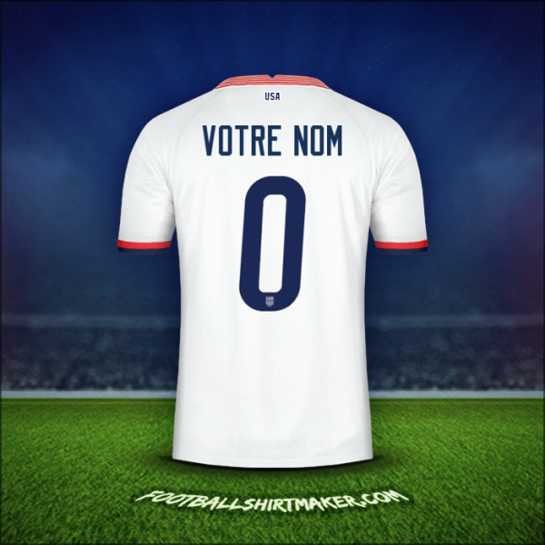 Maillot États-Unis 2020 -  votre nom - 0