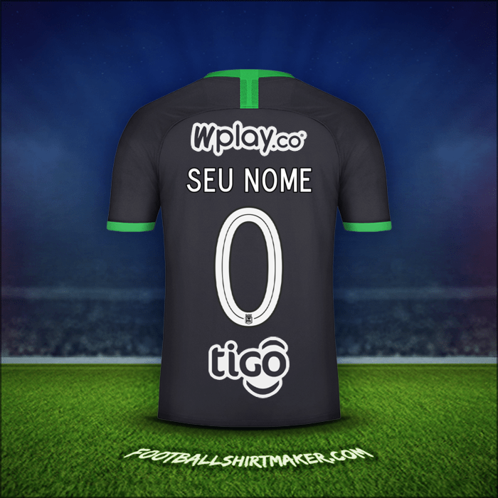 Camisa Atletico Nacional 2020 Terceira -  seu nome - 0