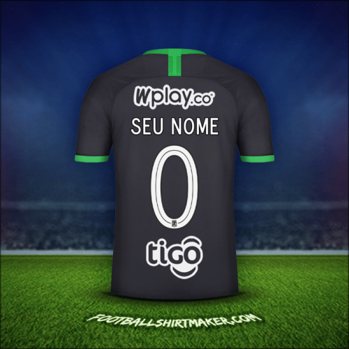 Camisa Atletico Nacional 2020 Terceira -  seu nome - 0