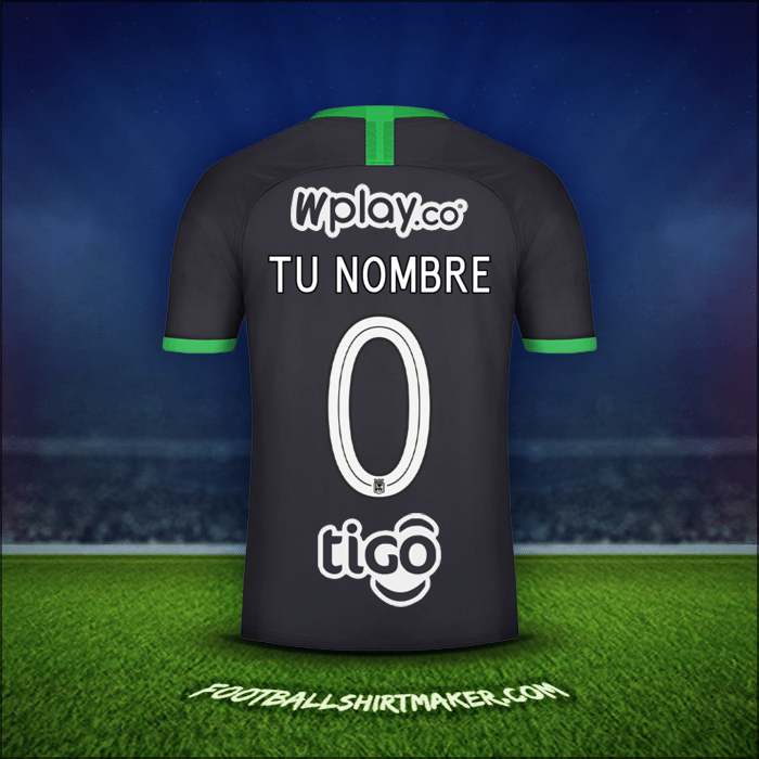 Camiseta Atletico Nacional 2020 Tercera -  tu nombre - 0