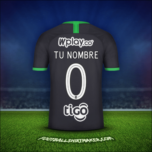 Jersey Atletico Nacional 2020 Tercera -  tu nombre - 0
