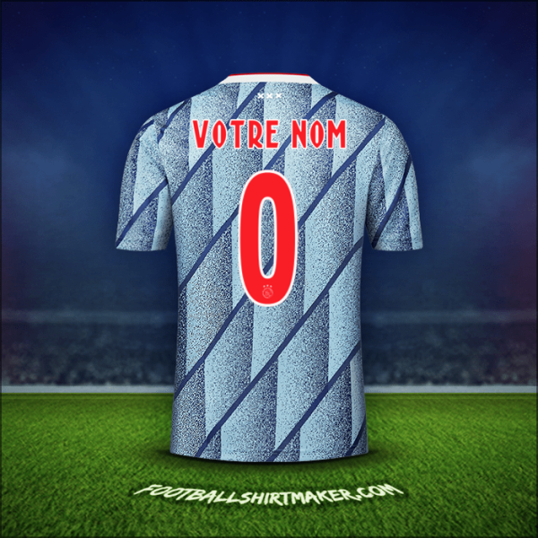 Maillot AFC Ajax 2020/21 Extérieur -  votre nom - 0