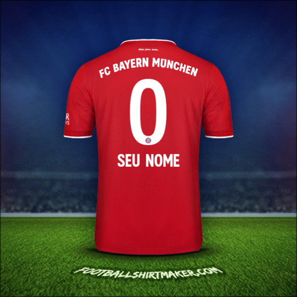 Camisa FC Bayern Munchen 2020/21 -  seu nome - 0