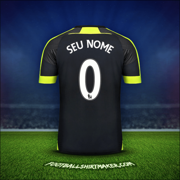 Camisa Arsenal 2016/17 Terceira -  seu nome - 0