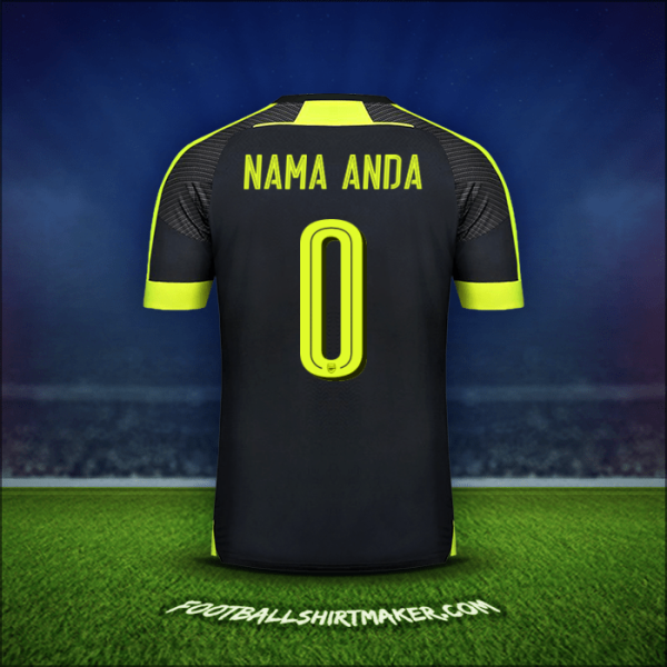 Jersey Arsenal Cup 2016/17 Ketiga -  nama anda - 0