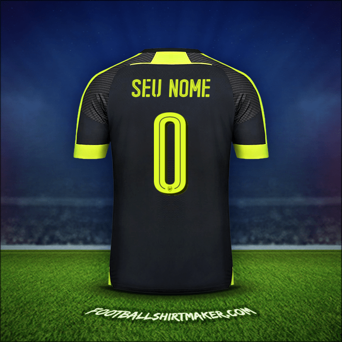 Camisa Arsenal Cup 2016/17 Terceira -  seu nome - 0