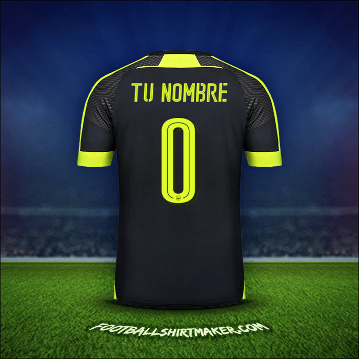 Camiseta Arsenal Cup 2016/17 Tercera -  tu nombre - 0