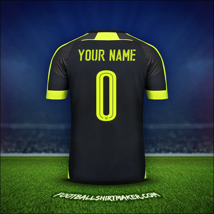 Jersey Arsenal Cup 2016/17 Third -  your name - 0