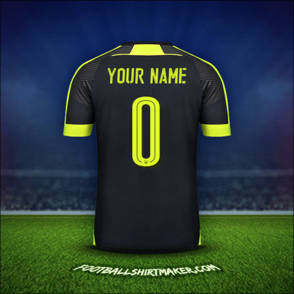 Shirt Arsenal Cup 2016/17 Third -  your name - 0