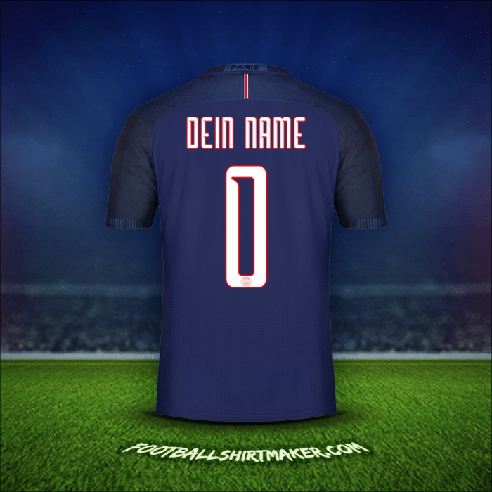 Trikot Paris Saint Germain Cup 2016/17 -  dein name - 0