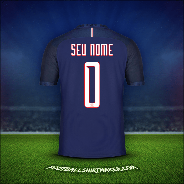 Camisa Paris Saint Germain Cup 2016/17 -  seu nome - 0