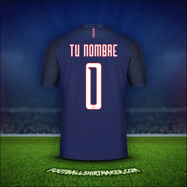 Camiseta Paris Saint Germain Cup 2016/17 -  tu nombre - 0