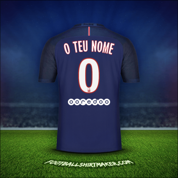 Camisola Paris Saint Germain 2016/17 -  o teu nome - 0