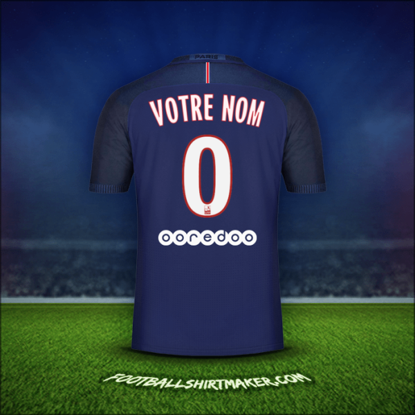 Maillot Paris Saint Germain 2016/17 -  votre nom - 0