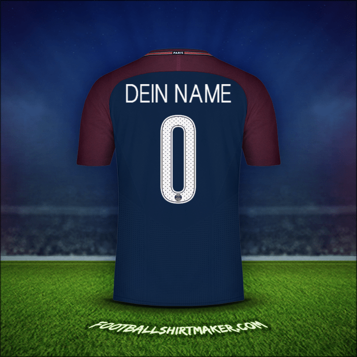 Trikot Paris Saint Germain Cup 2017/18 -  dein name - 0