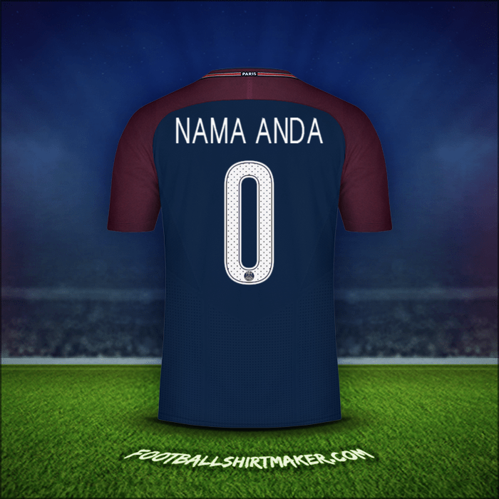 Jersey Paris Saint Germain Cup 2017/18 -  nama anda - 0