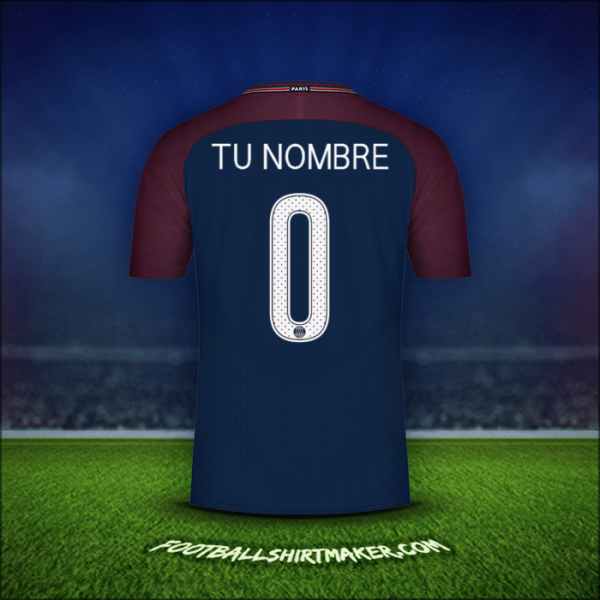 Camiseta Paris Saint Germain Cup 2017/18 -  tu nombre - 0