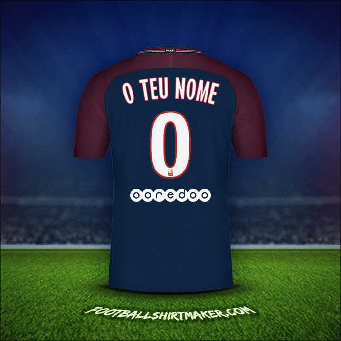 Camisola Paris Saint Germain 2017/18 -  o teu nome - 0