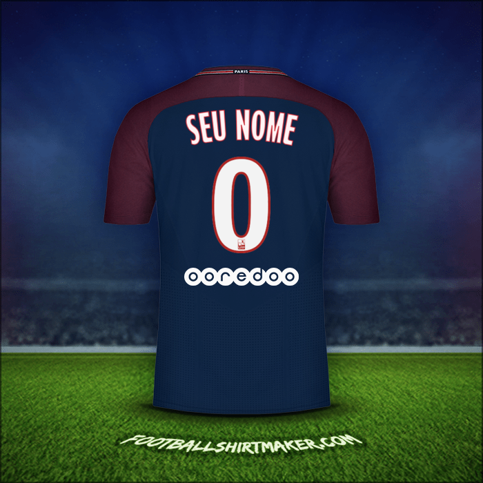 Camisa Paris Saint Germain 2017/18 -  seu nome - 0