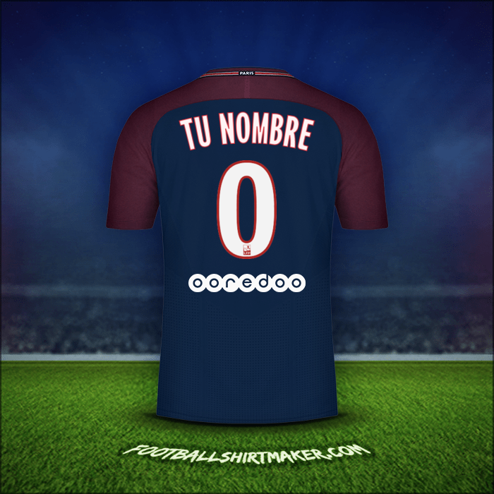 Camiseta Paris Saint Germain 2017/18 -  tu nombre - 0
