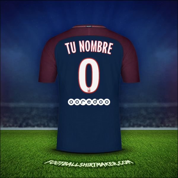 Camiseta Paris Saint Germain 2017/18 -  tu nombre - 0