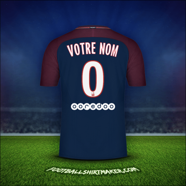Maillot Paris Saint Germain 2017/18 -  votre nom - 0