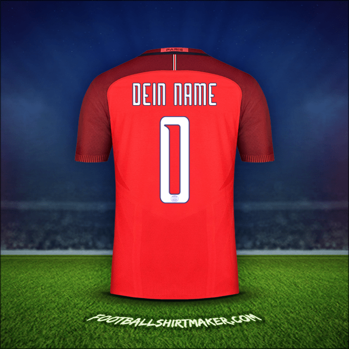 Trikot Paris Saint Germain Cup 2016/17 Auswärts -  dein name - 0