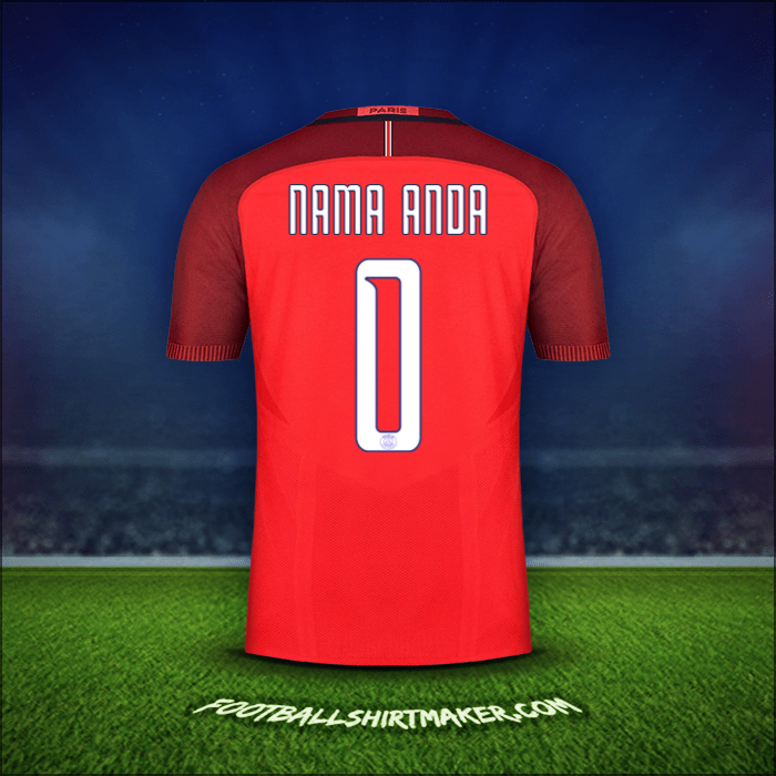Jersey Paris Saint Germain Cup 2016/17 Alternatif -  nama anda - 0